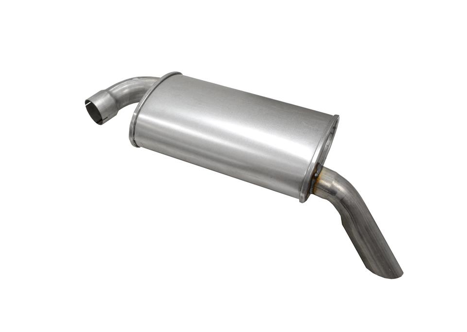 [323378RS] C3 - Corvette 78-82 Muffler Finished with inlet/spout - Right Side - 2 1/4" Inlet