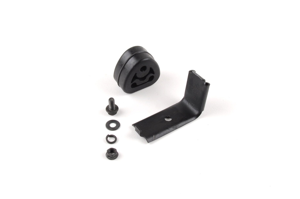 [530144] C6 Corvette - 2005-13 Muffler Rubber Hanger with Metal Mounting Brace with Fasteners